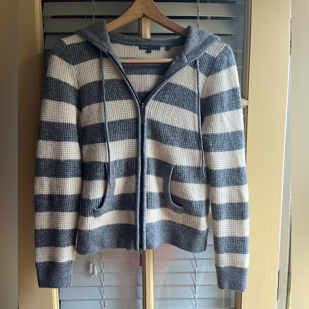 VINCE Cashmere Zipper Hoodie